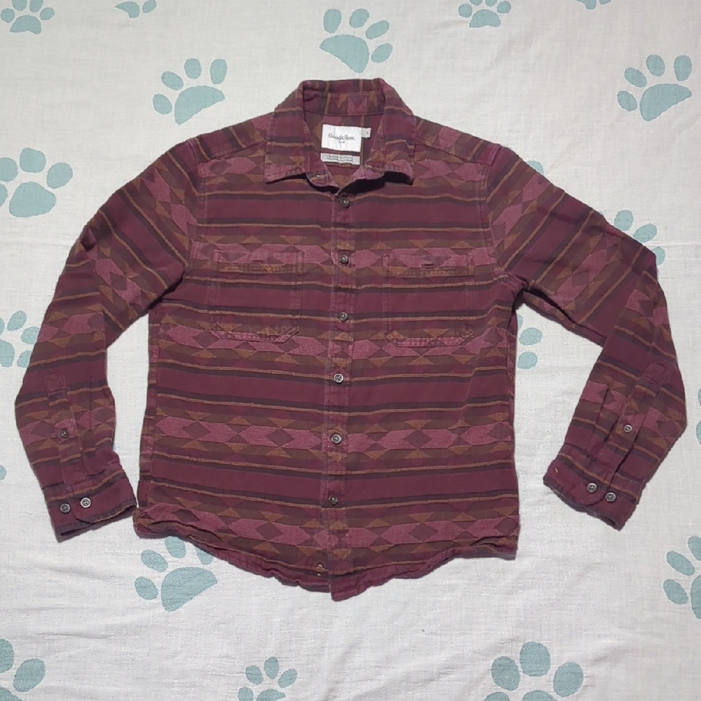 Goodfellow & Co Red Casual Button Down Shirt